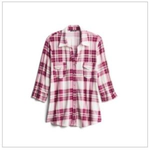 Papermoon Balsman Plaid Knit Top